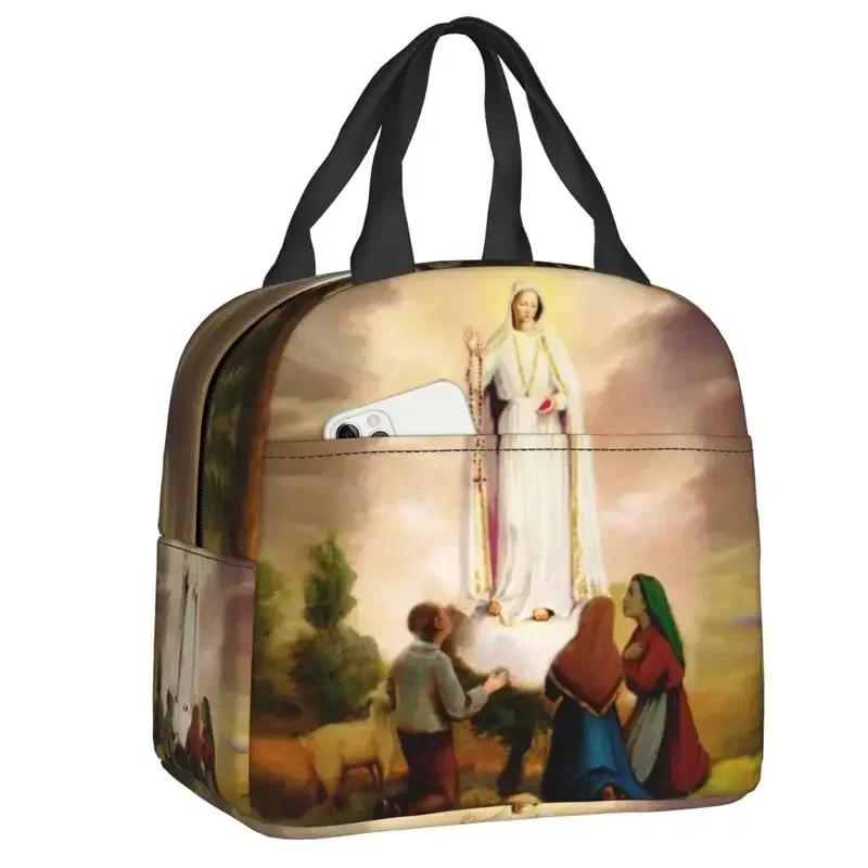 Virgin Mary Insulated Lunch Box for Women Warm Cooler Thermal Bag Work School Food Picnic Container Tote