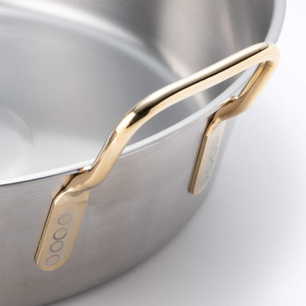 Endo Shoji Super Denji Frying Stainless for Induction Made in AAG3905 Pan, 42cm, Steel, Cooktops, Japan,