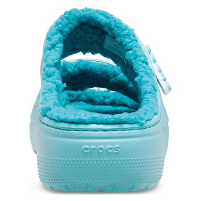 Crocs Classic Warm Fleece Slippers Unisex Blue