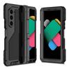 Robuste Metall-Handyhülle für Samsung Z Fold 4 5 6 7 Heavy Duty Doppelschichtiger Aluminium-Stoßfänger Stoßfeste Abdeckung PET-Bildschirmschutz