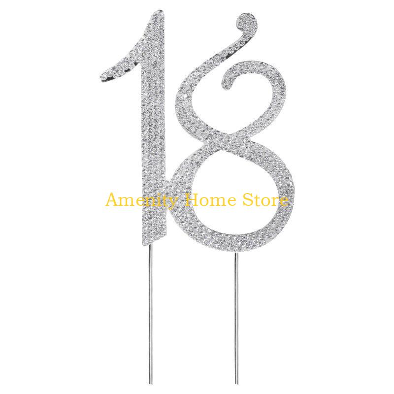 

F26C Diamante for Rhinestone Number 18 Cake For 18th Birthday Wedding Annivers