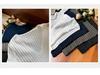 Korean Chic White V-Neck Slim Knit Long-Sleeve Top for Women - Autumn/Winter