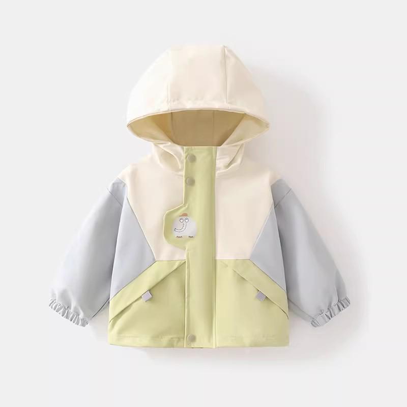 Jingqi Kids' Three-in-One Waterproof Windbreaker: Warm, Hooded Jacket for Boys and Girls - Autumn/Winter Wear.