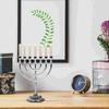 Desktop Leuchter Ornamente Dekorative Schmücken Menorah Jüdische Halter Metall Sieben Löcher Leuchter