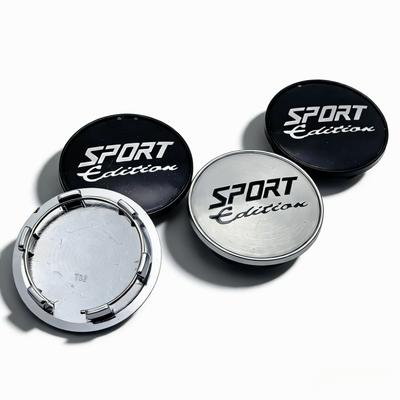 4pcs Sport Edition Logo Badge Emblem Car Wheel Center Caps 69MM Clips 56MM Wheels Hub Cap Rim Hubcaps Dust Cover Car Accessories
