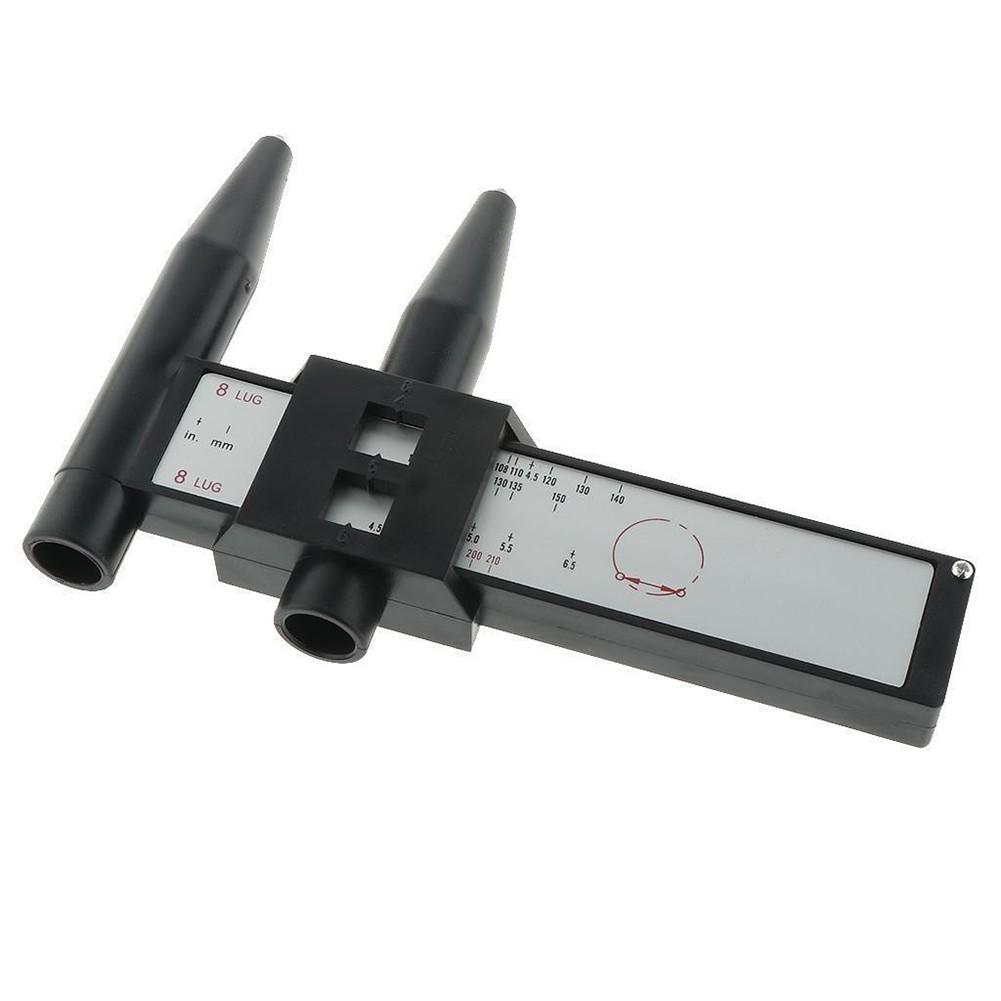 Wheel Pattern Automotive Tools Car PCD Ruler Gauge Tool Common Measure A Turned