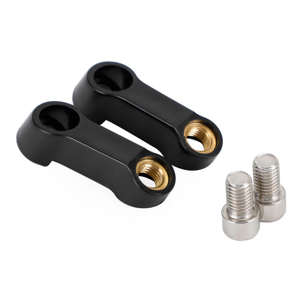 Motorcycle Plastic Mirror Extender-Riser-Extension Black 10mm - M10x1.5 For BMW