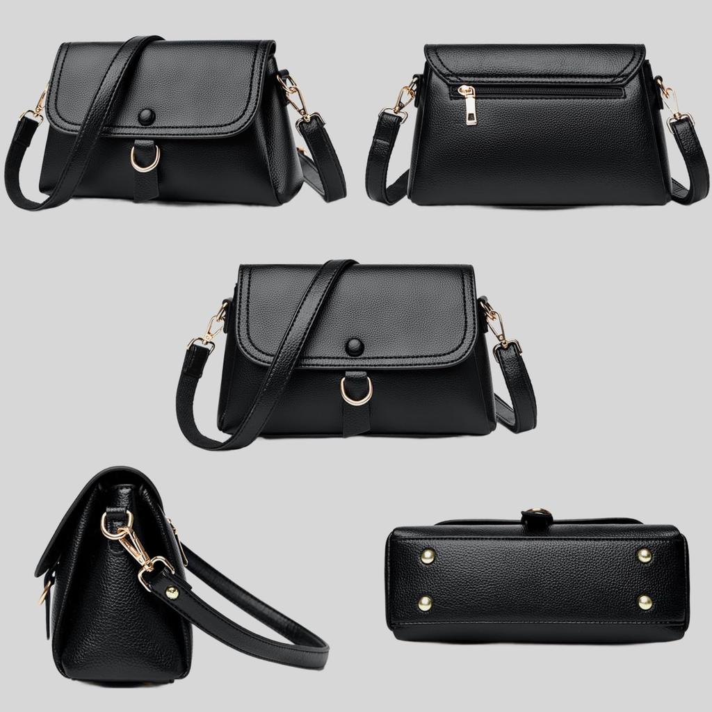 Welltude Women's Mini Shoulder Bag, Crossbody Bag, Small, Standing, (Red)