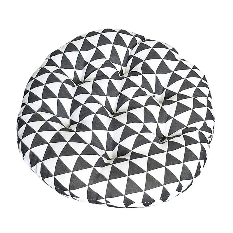 Coarse Cloth Round Style Cotton and Linen Style Seat Cushion Home Circular Cushion Japanese Style Futon Cushion Decoration