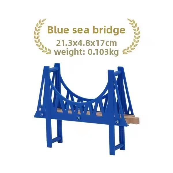 All Kinds Wooden Bridge Wooden Train Track Accessories Suspension Bridge fit for Brand Wooden Railway Tracks Toys for Children