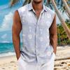 Vesta casual bărbătească Hawaiian fără mâneci