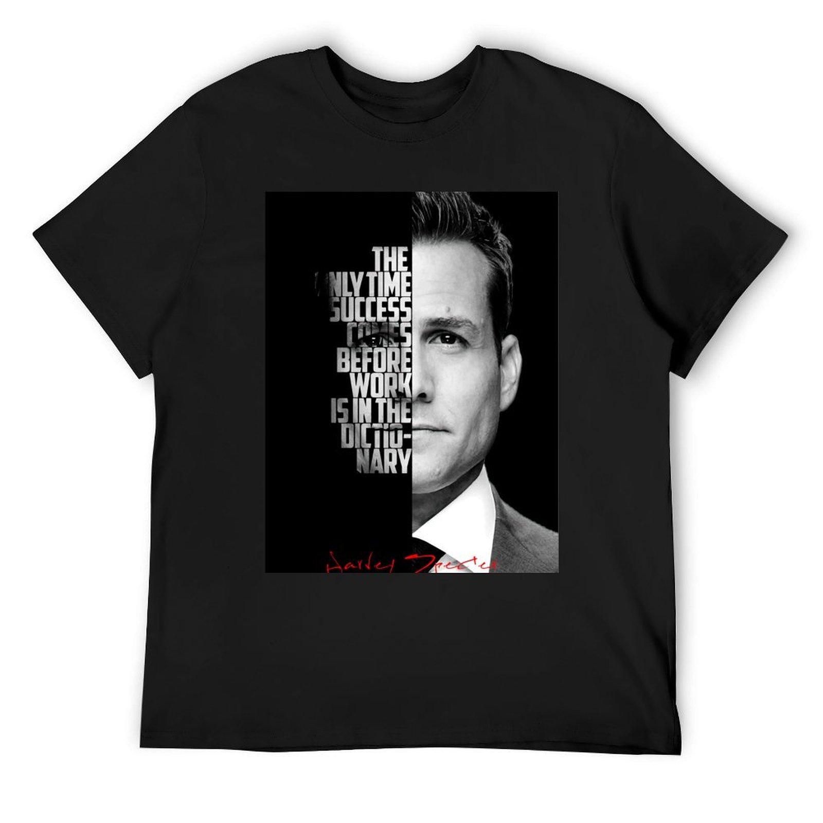 

Harvey Specter black and white motivational quote. T-Shirt oversized graphic tee rapper graphic tees vintage t shirt men 4XL