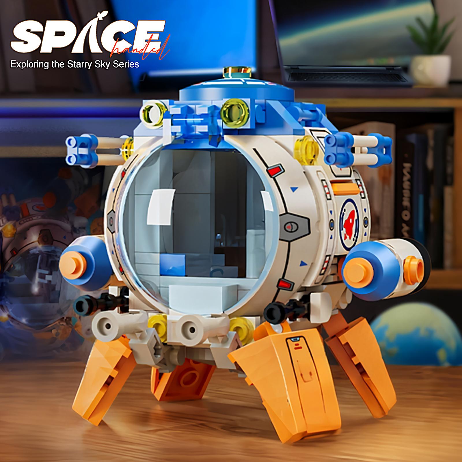 Exploration-Space Premium-Quality Collection First-Class Construction Top-Grade Bricks First-Class With Top-Grade Astronaut High-Standard Capsule