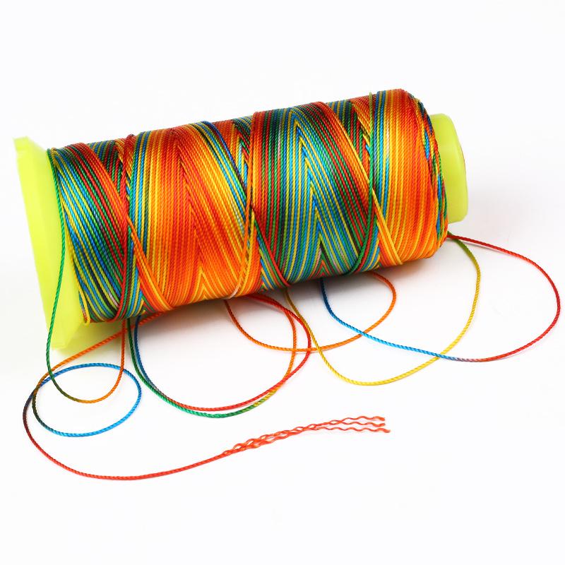 Colored Polyester Thread for DIY Beading and Weaving
