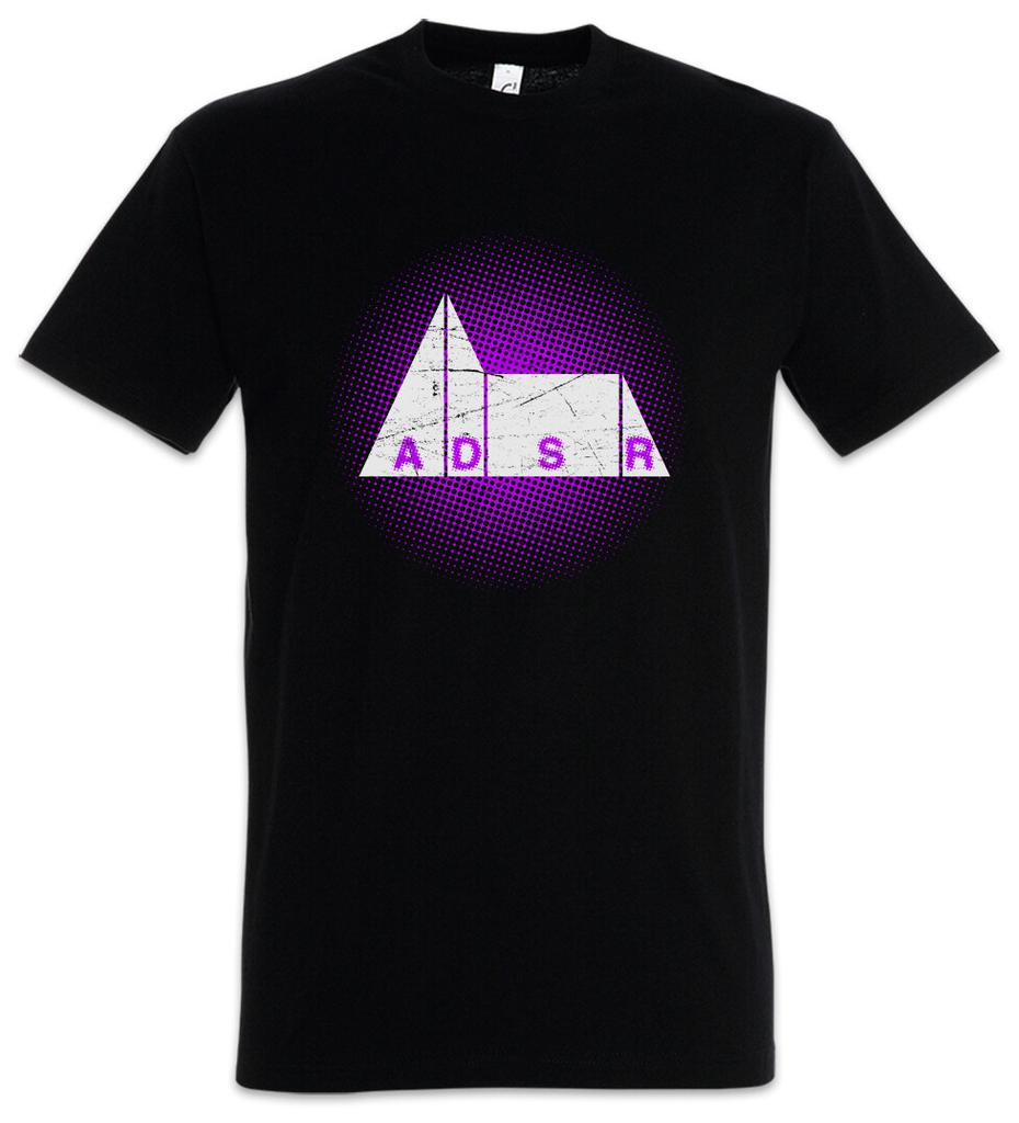 Synthesizer ADSR III T-Shirt Audio LFO Wave Sound Music DJ MC Electro 80s 90s