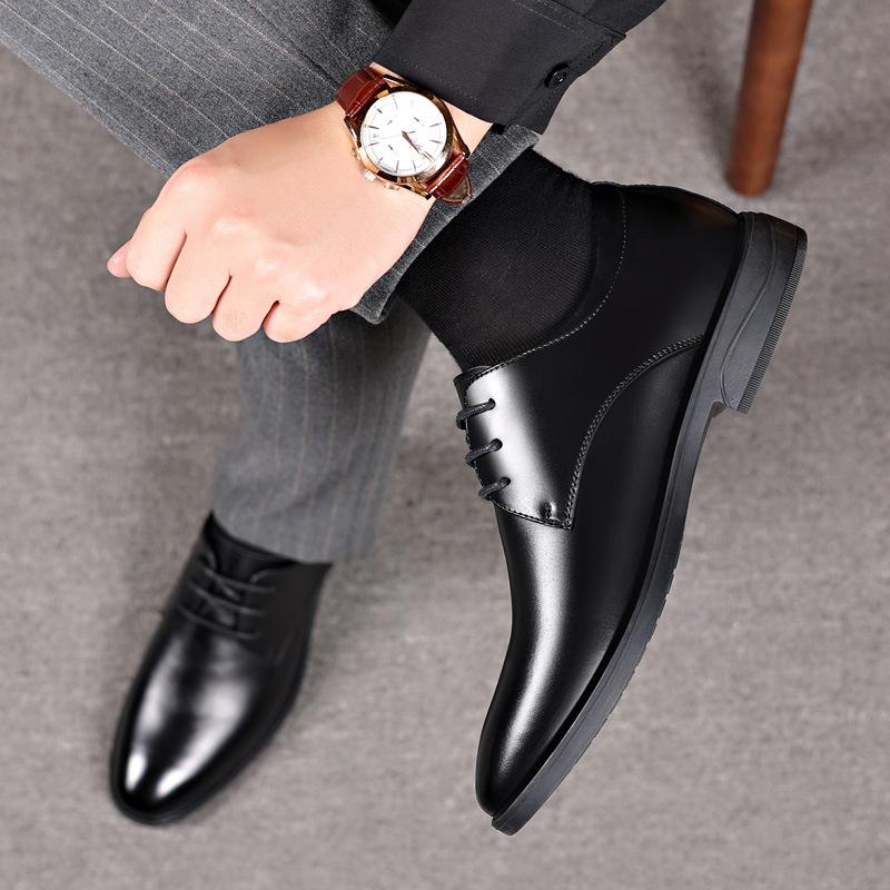 Leather Shoes Men'S Civil Servant Leather Breathable Straps Formal Wear Men'S Shoes Versatile Men'S Business Shoes Men'S