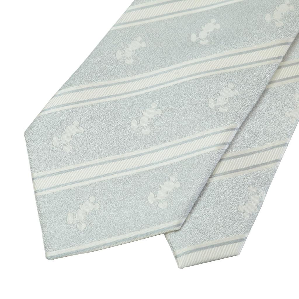 [Disney] Formal Tie & Tie Bar (Striped Pattern X Triple Tie Bar) with Box WAD-93&Wa-05