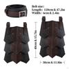 Medieval Faux Leather Thigh Decorative Wide Belt for Carnival Fancy Dress