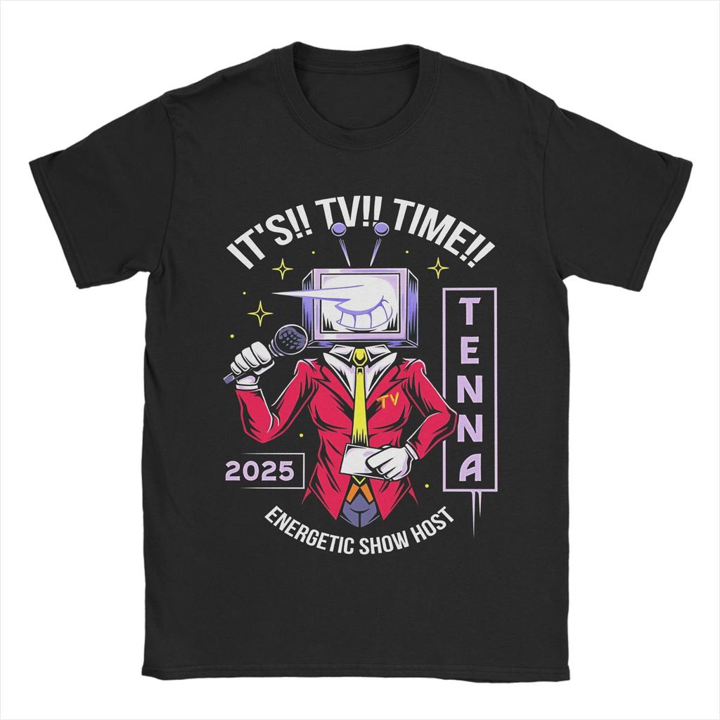 Deltarune Tenna T Shirt Men Women Pure Cotton Novelty TShirt Round Collar  Tees Short Sleeve Tops Plus Size