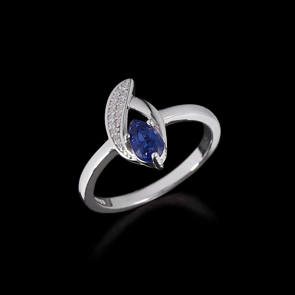Gorgeous Natural Pear Kyanite Ring Earrings Necklace Set 925 Sterling Silver Real Gemstone Fine Jewelry for Women's Banquet Gift