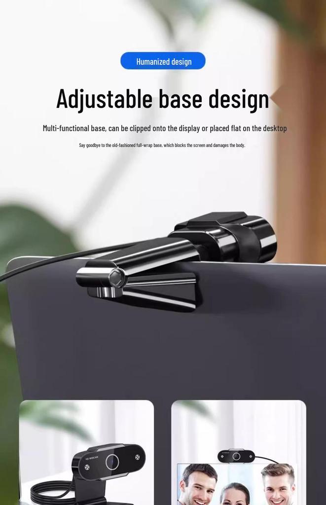 HD Webcam for Online Classes, Exams, Streaming, or Home Use on Desktop & Laptop