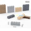 50pcs 1x4 Build Brick House Wall Bulk Building Blocks MOC City Street View Parts Accessories Compatible with 15533 3010