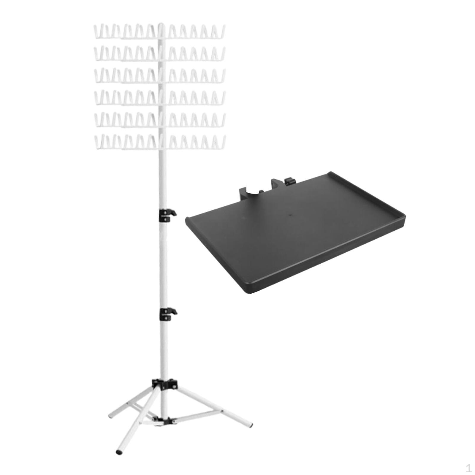 

Стойка для аксессуаров для укладки волос для плетения и наращивания белый