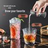 Cuidahuang Glacier Pattern Glass Drinkware Set