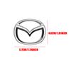 1pcs Car Steering Wheel Decorative Emblem Stickers Auto Accessories For Mazda RX-8 626 BM BL BK GH GJ GL MX-3 MX-5 CX30 Skyactiv bg1
