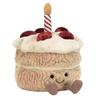 UK Rainbow Cherry Birthday Cake Plush Doll - Cute Creative Gift for Girls