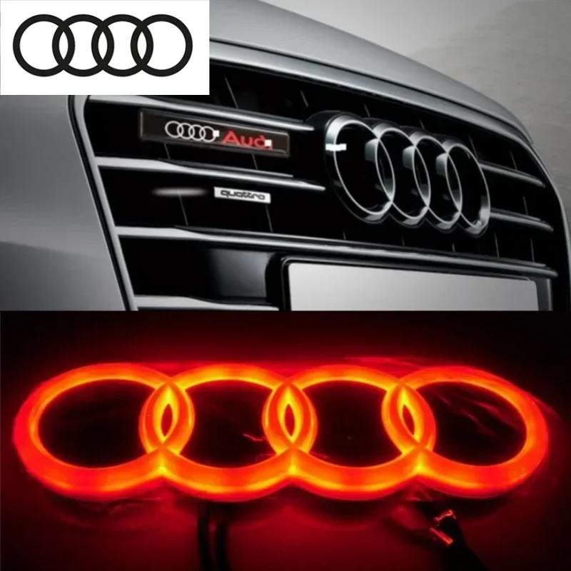For Audi A GB4D Refitted LED Lamp Car Front Grille Luggage Logo for AUDI A3 A4 A5 A6 A7 A8 S3 S4 S5 S6 S7 Q3 Q5 Q7 TT Decoration Accessories