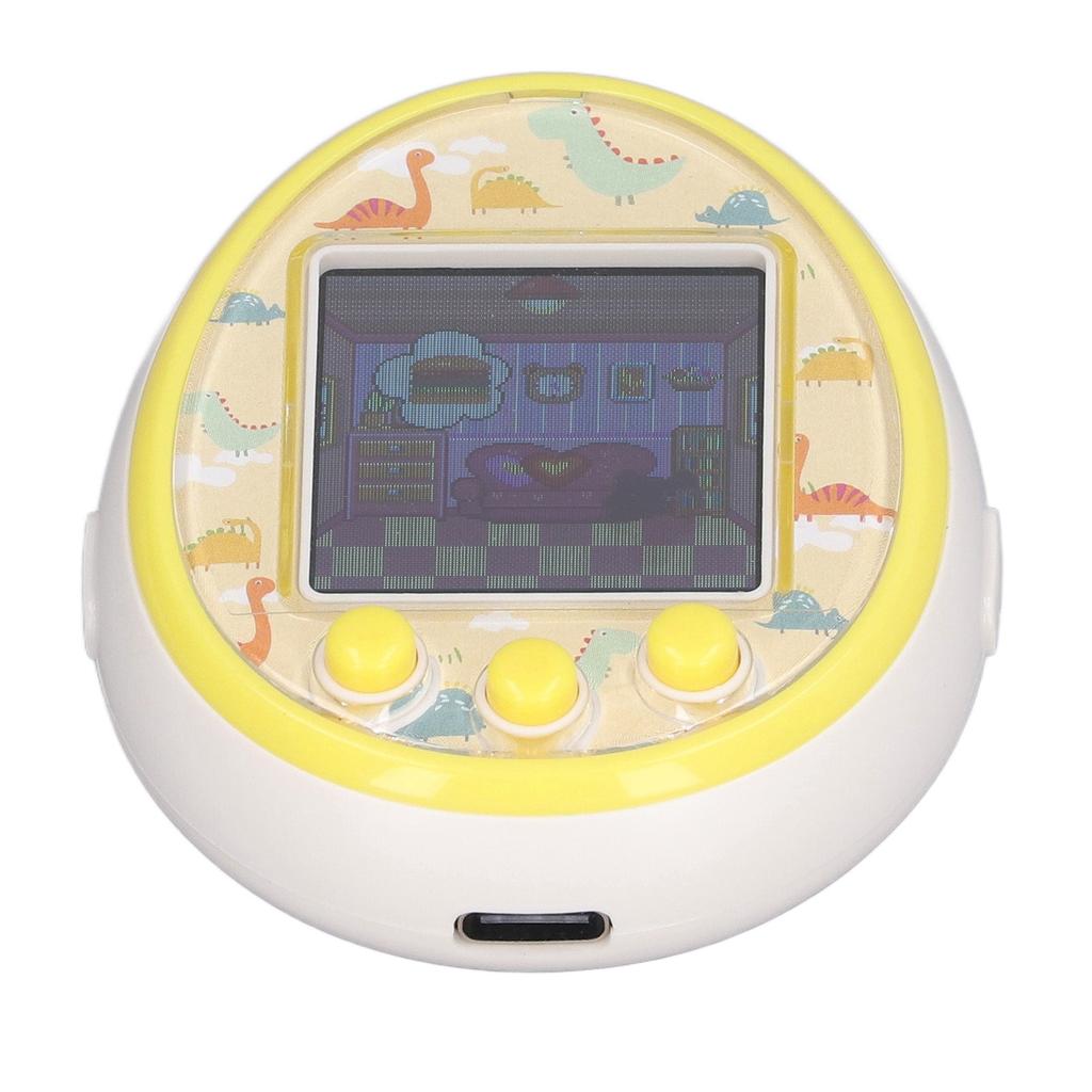 Digital Reality Pet Puzzle Handheld Type C Charging Colorful Display Game Digital Pet White