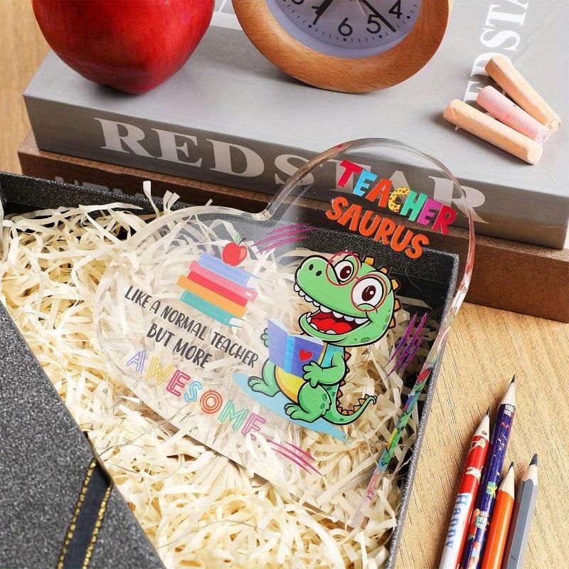 Christmas Teacher Keepsake - Paperweight Gift for Classroom & Office