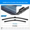 Compatible Mercedes-Benz A-Class A200L/A180L Wipers - Frameless, Silent Car Accessories, 2022-2021 Models