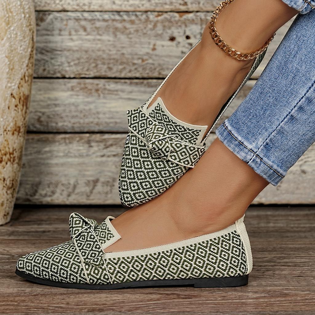 2025 New Fly-woven Single Shoes for Women's Fashion Pointed and Versatile One-pedal Women's Shoes Large-size Single Shoes for Women