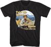 John Denver Country Roads Herren T-Shirt take me Home Bergkette Schwarz
