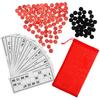 1set Wooden Bingo Game Interactive Family Gathering Bingo Cards Design and Portable for Fun Parties and Gatherings and Chess