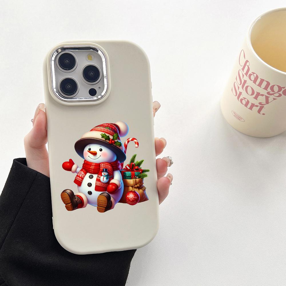 N101 Веселые рождественские художественные мягкие чехлы для телефонов Samsung S24 S23 — фото 12