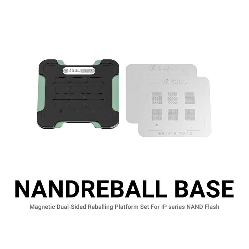 2UUL BH16 NAND Reballing Station Magnetic Double-Sided Soldering Platform Kit for Smartphone/Tablet Repair