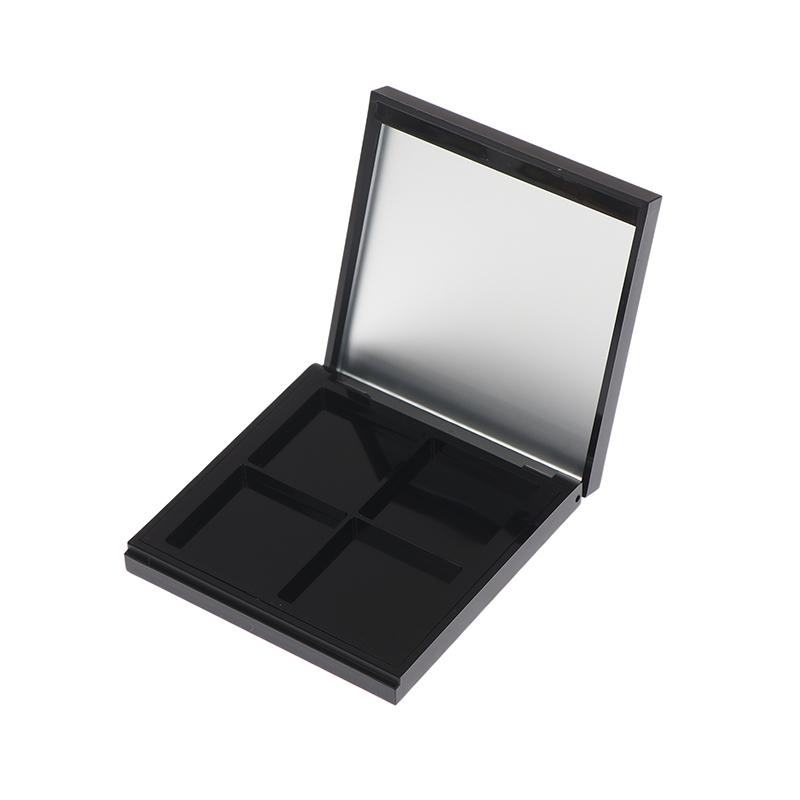 4 Grids Empty Magnetic Cosmetics Palette Holder Box Professional Lip Gloss Case With Mirror Powder Blusher Box For Eyeshadow