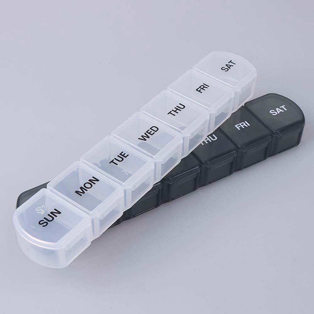 Separate Compartments 7 Days Pill Storage Box Travel Pill Case Mini Dispensers Medicine Boxes