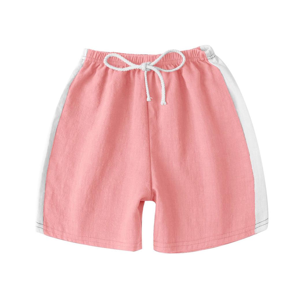 Copii Copii Băiat Fată Lenjerie Vară Casual Pantaloni cu talie elastică Pantaloni scurți