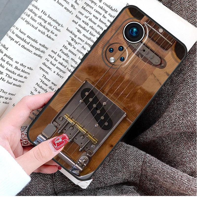 Guitar Violin Fiddle Music Case For Honor X9a X8a X7a X6a X6 X7 X8 X9 X8b X9b 50 70 90 Magic 5 Lite Magic 6 Pro Cover