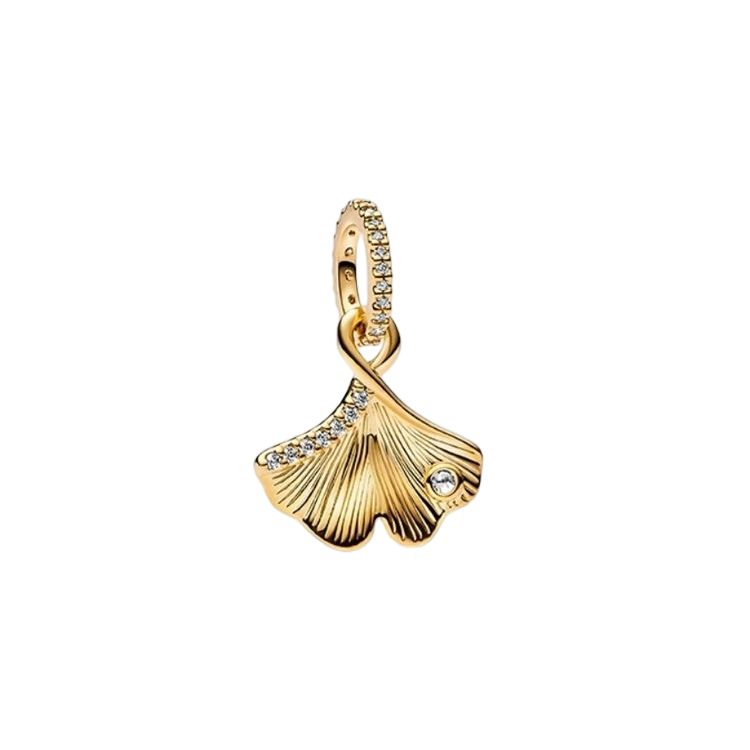 Pandora Ginkgo Dancing Pendant Women pendant Gold 762428C01 Gold,F