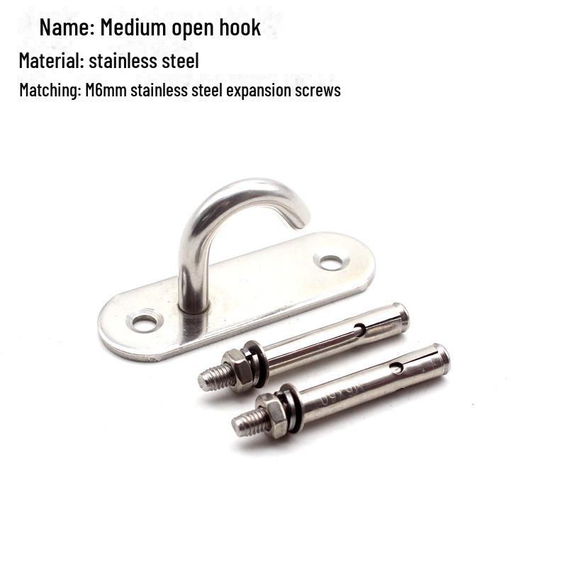 Pogrubiony Stal Nierdzewna Pierścień do Ciągnięcia Wentylatora Sufitowego Hak Owalny do Worków z Piaskiem i Ekranów Projekcyjnych