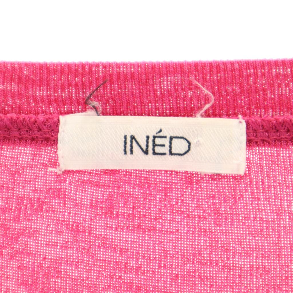INED Short Sleeve Summer Knit 2 Pink Women Used