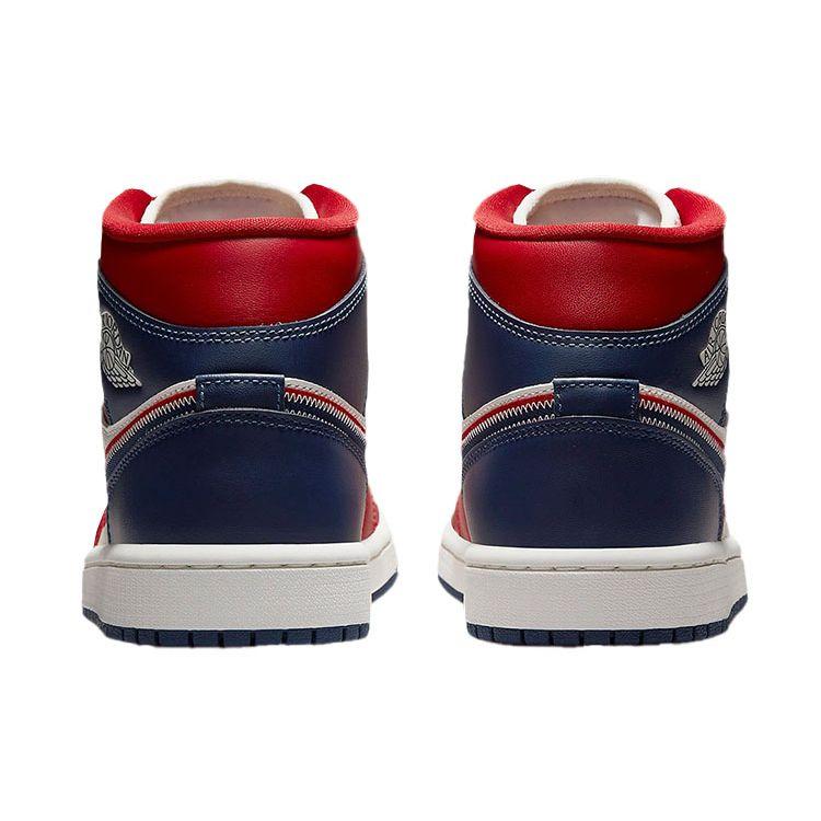 Air Jordan 1 Mid SE USA 2022 Women Sneakers Red Gym-Red Sail DQ7648-600