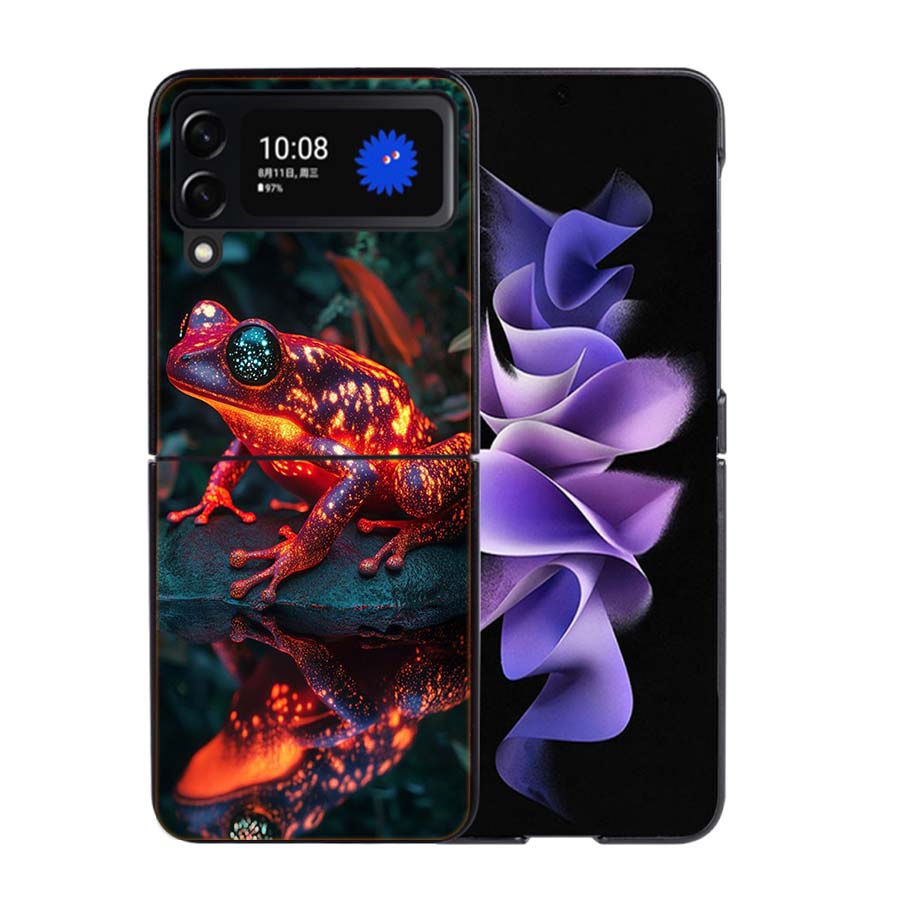 Why Are Frogs Important Phone Case For Samsung Z Flip 7 6 5G Galaxy Z Flip4 Z Flip5 Z Flip3 Coque Black Hard PC Shell Protective