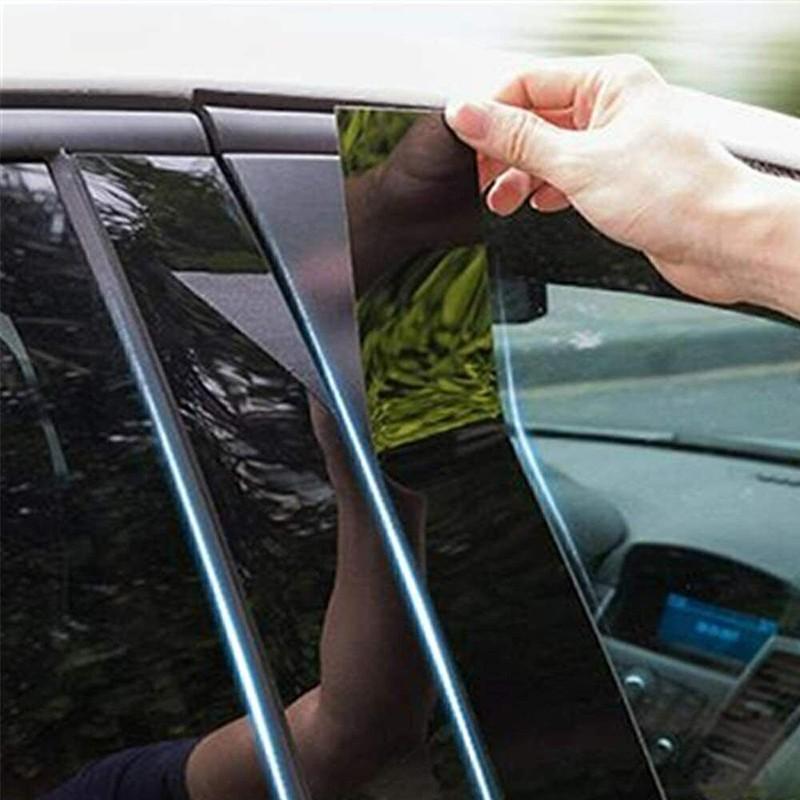 6PCS for 2011-2021 Dodge Charger Pillar Post Window Door Trim Cover Gloss Black