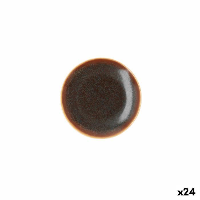 Assiette Plate Ariane Decor Céramique Marron (Ø 15 Cm) (24 Unités)